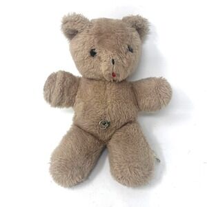 Vintage Eden Teddy Bear Wind Up Musical Plush Beige Red Tongue
